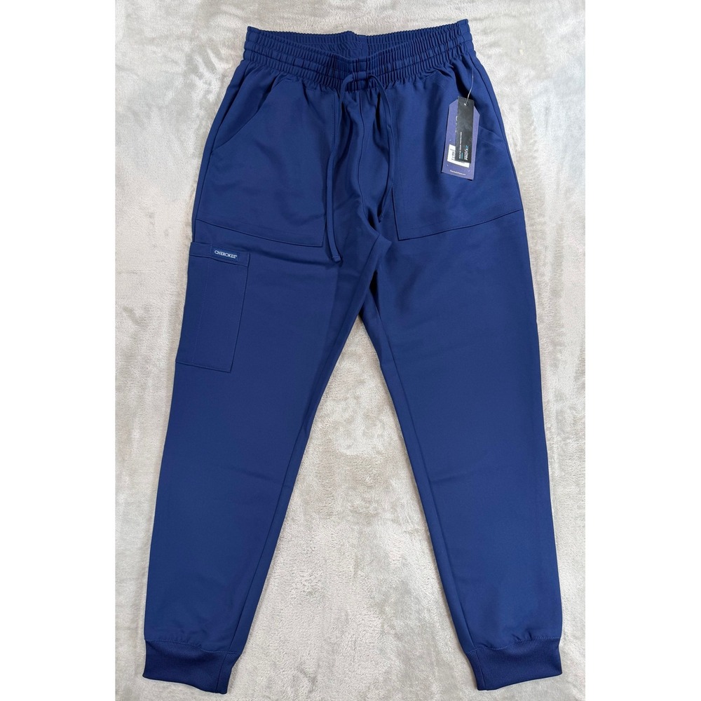 NWT Cherokee Drawstring Mens Scrub Pants Jogger Navy Blue Small Short